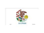 Illinois State Flag Aluminum License Plate SB LP3577