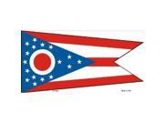 Ohio State Flag Aluminum License Plate SB LP3596