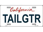 TAILGTR California State Background Aluminum License Plate SB LP3671