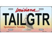 TAILGTR Louisiana State Background Aluminum License Plate SB LP3678