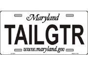 TAILGTR Maryland State Background Aluminum License Plate SB LP3679