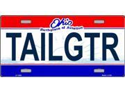 TAILGTR Ohio State State Background Aluminum License Plate SB LP3686