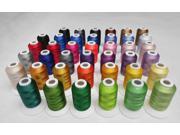 NEW ARRIVAL Simthread 40 colors embroidery machine sewing thread 500m each miniking spool