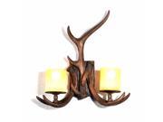 2 light vintage nordic countryside bar counter balcony antler wall lamp light wall sconce