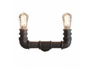 2 light vintage hallway bar edison industrial rustic pipe wall lamp light wall sconce