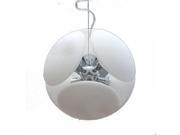Euro concise modern fashional restaurant creative six surface white glass ball pendant lamp light