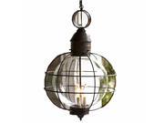 Country style round natural bedrom bar counter glass pendant lamp light