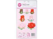 Wilton W1708 Candy Mold Roses and Buds Lollipop 9 Cavities