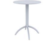 Octopus Bistro Table Finish Silver Gray