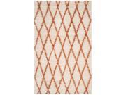 Rectangular Area Rug in Ivory and Terracotta 10 ft. L x 8 ft. W