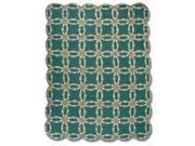 Green Double Wedding Ring Quilt