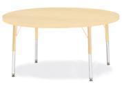 Berries Elementary Height. Maple Top Edge Round Table