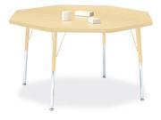 Berries Adult Height Maple Top Edge Octagon Table