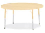 Berries Adult Height Maple Top Edge Round Table