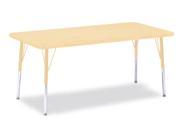 Berries Adult Height Maple Top Edge Rectangle Table