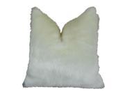 Plutus Arctic Fox Handmade Throw Pillow Double sided 24 x 24