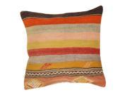 Kilim Decorative Wool Throw Pillow