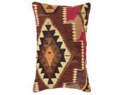 Kilim Decorative Wool Lumbar Pillow