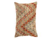 Kilim Decorative Wool Lumbar Pillow
