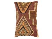 Kilim Decorative Wool Lumbar Pillow