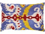 Ikat Silk Lumbar Pillow