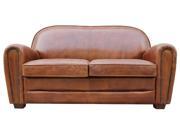 Chester Bay Tufted Genuine Leather Sofa