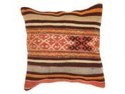 Kilim Decorative Wool Throw Pillow