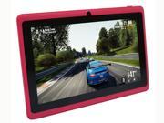 Yuntab 7 inch Tablet PC 8GB Q88 Allwinner A23 Capacitive Google Android 4.4 Tablet PC with Dual core and Dual Camera Google Play Pre loaded Pink android table