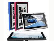Fashion design Yuntab Q88A 7 tablet pc Android 4.4 tablet pc with dual camera 800*400 resolution 512MB 4GB pink