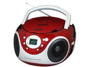 Supersonic SC505RD CD MP3 Boombox with AM FM Radio Red Brand New
