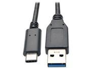 Tripp Lite U428003 3 ft. USB 3.1 Gen 1 5 Gbps Cable USB Type C USB C to USB Type A