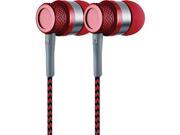 Coby CV E200RD Jammerz Metal Stereo Earbuds CVE200 Red