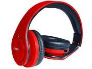 Coby CHBT 611 RED Valor Folding Bluetooth Stereo Headphones Red
