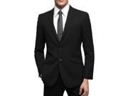 Black single breasted business suit jacket XL