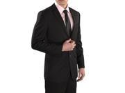 New arrival men s vertical stripes business suits Black M