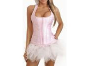 Pink women s slim fitted underwear waist training corsets M