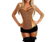 Women slimming body shaper demi cup corset Yellow M