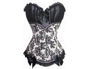 Women s sweetheart bodycon waist training corset Black XXL