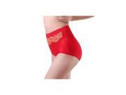 Women s High Waist Push Up Lace Brief Red