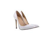Women s Candy Color Pointed High Heel Shoes White 41