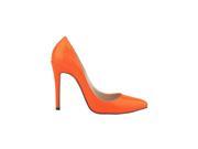 Women s Candy Color Pointed High Heel Shoes Orange 41