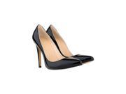 Women s Candy Color Pointed High Heel Shoes Black 40