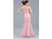 Bridal s Sheath Long Dresses Sexy Mermaid Lace Dress Pink XXL