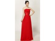 2015 New Fashion Strapless Bridal Wedding Party Dress Red XXL