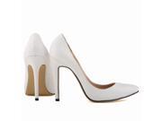 2015 New Arrival OL Pointy High Heels White 39