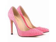 2015 New Arrival OL Pointy High Heels Pink 42