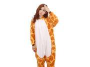 Men and women winter flannel pajamas cartoon animals Giraffe