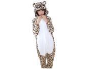 Leopard grain Cubs New Neutral Winter Flannel Cartoon Animal Pajamas Lovers One Piece Sleepcoat With Claw Shoes