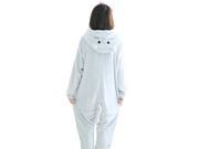 Totora Winter Flannel Cartoon Lovely Pajamas Lovers One Piece Sleepcoat With Claw Shoes