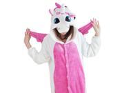 Man And Woman Winter Flannel Pajamas Unicorn Cartoon Lovers One Piece Pajamas Toilet Permitted Home coat